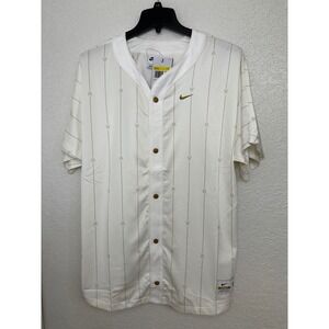 Nike Womens SWDC Serena Williams Collection Baseball Jersey White Gold Size S